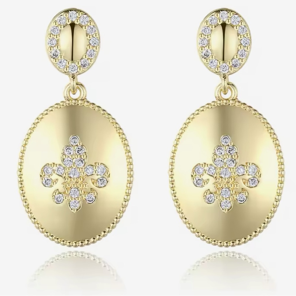 14k Fleur-de-Lis Earrings
